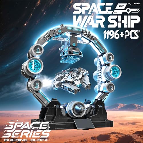 HJPLPXH Magnetic Levitation Orbital Space Station Spaceship Building Set - style: Space Station