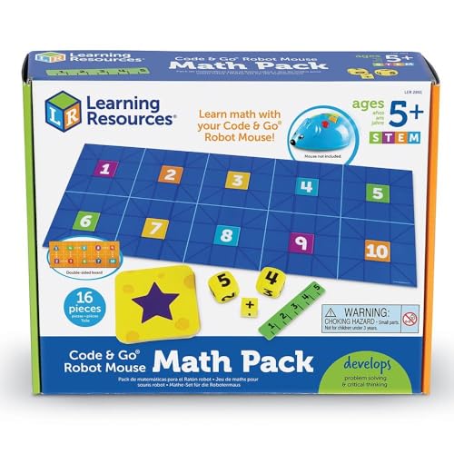 Learning Resources Code & Go Robot Mouse Math Pack