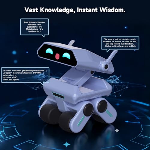 AI Robot for Kids with ChatGPT, Interactive STEM Learning Companion, Screen-Free Educational Toy for Homework Help & Storytelling, No Monthly Subscription Fees Yonbo