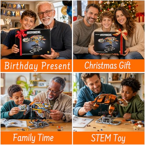 Mechanical Turtle Building Set with LED Lights for Kids,Boys 8-12+ - color: Sea Turtle