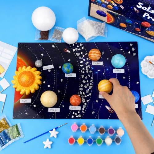 51PCS Solar System Foam Model Kit Multiple Sizes Planet Mode Crafts
