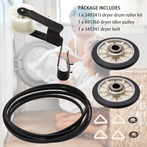 WED5300SQ0 WED5300VW0 WED5310SQ0 WED4850XQ1 Dryer Repair Kit for Whirlpool