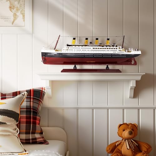 Titanic 24inch Wooden Ship Model Home Decor Pre-Built Cruise Ship Gift Nautical Sailboat Decor