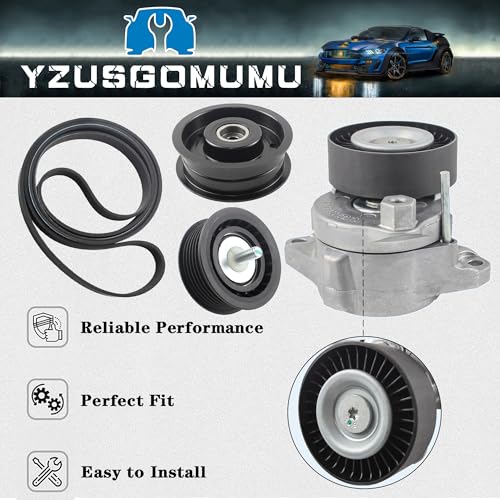 Serpentine Belt Tensioner Idler Pulley Kit Fit for Mercedes Benz