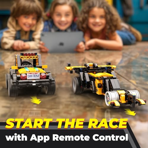 Apitor Robot X 12-in-1 Programmable APP RC Robot and Robot R 4-in-1 Educational Coding Off Roader Car
