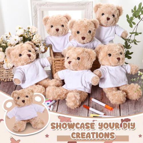 Blueweenly 40 Pcs Make Your Own Stuffed Animal Bear Kit,Light Brown - color: Light Brown