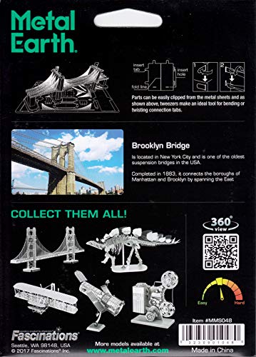 Fascinations Metal Earth Brooklyn Bridge 3D Metal Model Kit