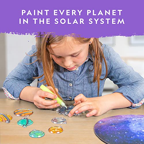 National Geographic Solar System Stained Glass Suncatcher Craft Kit - style: Glowing Planets