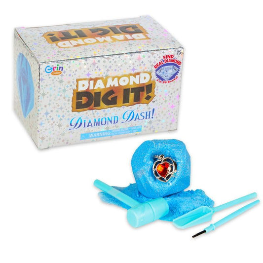 Diamond Digging Kit - Bundle 3 GS Diamond Excavation Mining Kits with Mystery Gemstones, Crystals, and Tools for STEAM Learners | STEM Digging Set