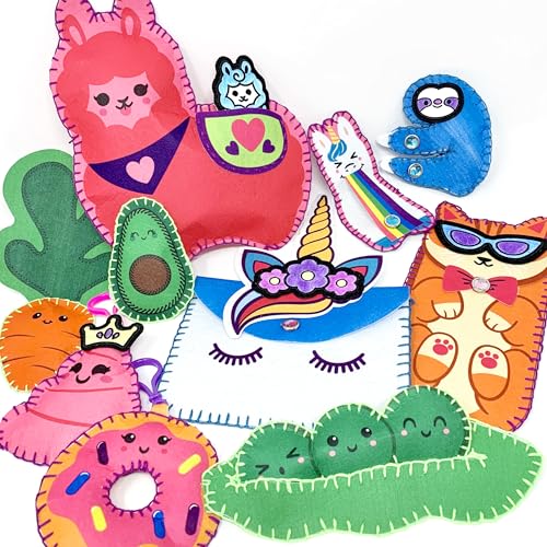 ArtSkills Sewing Kit for Kids 8-12 Beginner Sewing Kit with 10 DIY Projects