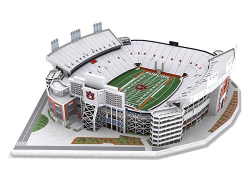 Pro Lion 3D Jigsaw Puzzle of Jordan-Hare Stadium - 82 Pieces | 2 Hour Build Time | Home of Auburn Tigers | NCAA College Football Gifts for Boys, Men & Kids Aged 8 & Up | Games for Tiger Fans - color: Home of Auburn Tigers