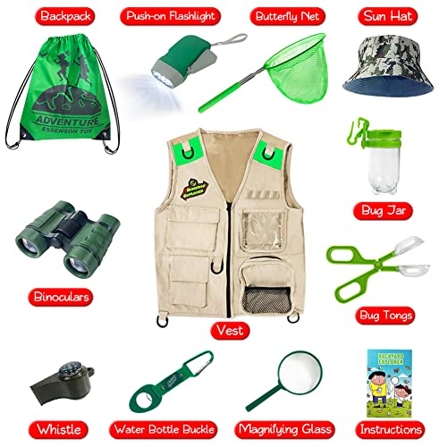 ESSENSON Outdoor Explorer Kit & Bug Catcher Kit for 3-8+ Year Old Kids