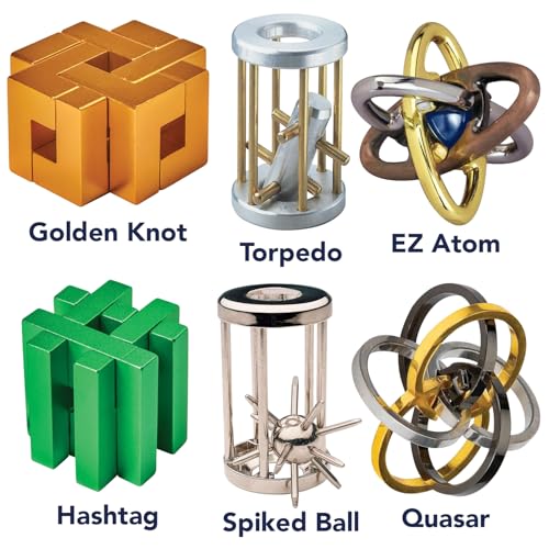 Bits and Pieces Metal Brain Teaser Puzzle - Golden Knot - style: Golden Knot