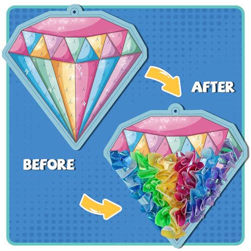 8 Packs Poke in Crafts Art Kits for Girl, Unicorn Mermaid Mess Free Kids' Paper Craft Kits, Birthday Gift for Girls 4 5 6 7 8 9 Years Old, DIY Presents, Mess Free Art Activity - color: Unicron & Mermaid