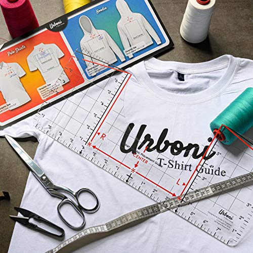 Tshirt Ruler Guide for Heat Press, XL Vinyl HTV DTF Alignment Tool - size: Original Model (1 pack)