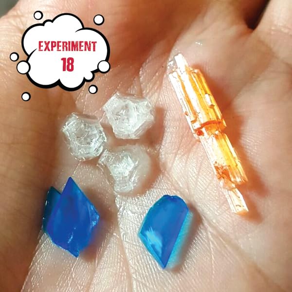 Einstein’s Crystal Craze LAB Science Kit for Kids. 18 Science Experiments Inside STEM for Boys & Girls Aged 10 and Above. Detailed Picture Guide Included. - color: Pink and Azul