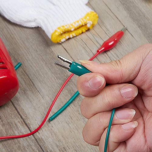 WG-026 10-Piece Test Lead Set with Alligator Clips, 22 AWG, 20.5-Inch - size: 3 PACK