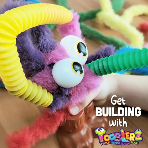 WeVeel TOOBLERZ Kids Craft Kit, 62-Piece DIY Monsters & Animals, Ages 5+