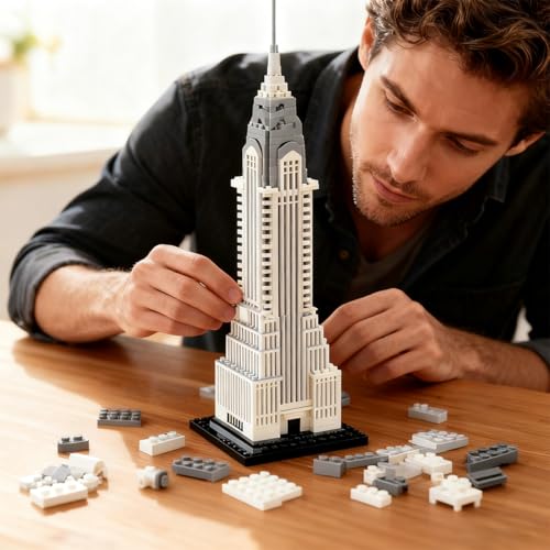 1:800 New York Chry - Building Blocks,1207 PCS MOC Model for Adults - color: Chry City