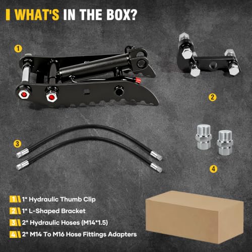 Mini Excavator Hydraulic Thumb Attachment for 2 Ton Excavators