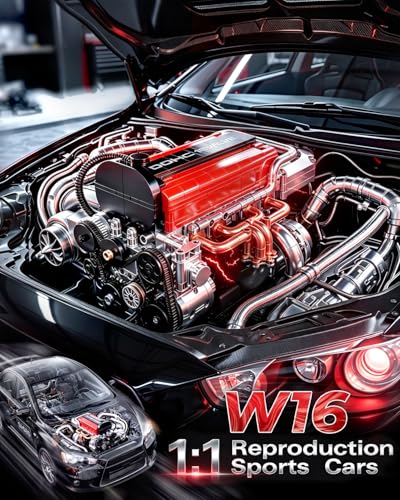 4-Cylinder Engine Model Kit for Adults, 918PCS Mini Working Model