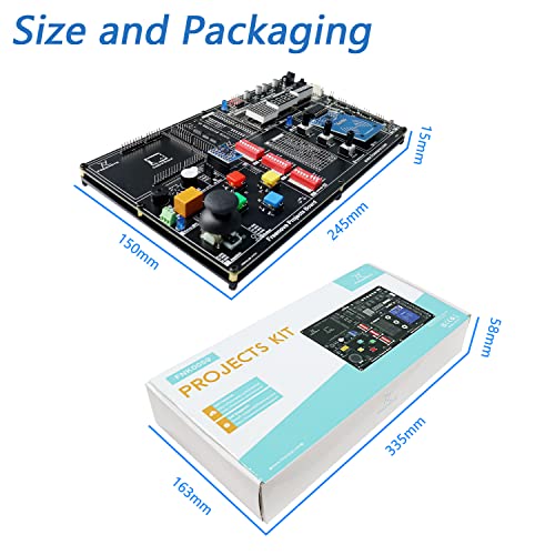 Freenove Projects Kit (No Control Board) (Compatible with Arduino IDE), 238-Page Detailed Tutorials, 46 Projects, No Soldering, Simple Wiring