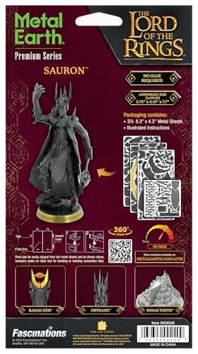 Metal Earth Premium Series Lord of the Rings Sauron 3D Metal Model Kit Fascinations