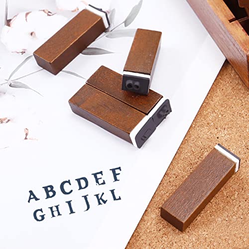 UCEC 70pcs Alphabet Stamps for Clay Rubber Letter Stamps for Crafting DIY - color: Roman