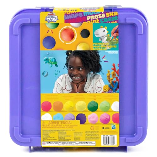 Play-Doh Air Dry Clay Case, Scented Variety Pack, 13 Air-Dry Clays, Fun Molds, Wiggly Eyes, and Sculpting Tool, Arts and Crafts Supplies, Modeling Clay, Fun Kids Activities, Pottery - color: Air Dry Clay Case, size: 13 Pack