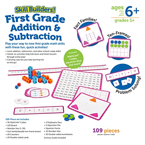 Learning Resources Skill Builders! First Grade Addition and Subtraction - style: Skill Builders! 1st Grade Addition And Subtraction