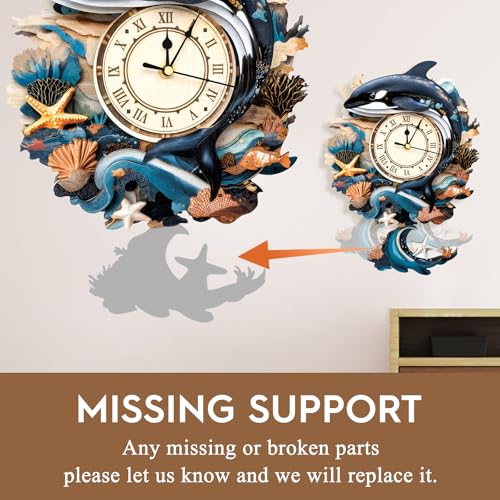 3D Wooden Puzzles for Adults-Killer Whale Clock Puzzle-Adult Craft - color: Killer Whale Clock