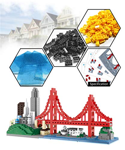 Architecture Skyline Micro Mini Block San Francisco Building Model Set Gift