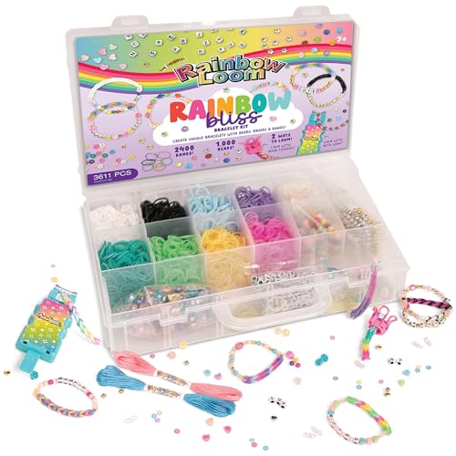 Rainbow Loom AutoLoom Bliss Kit - 2,400 Bands & 1,000 Beads Jewelry Set