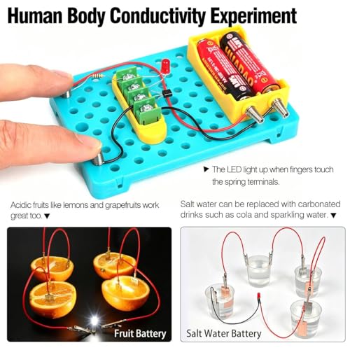STEM Electric Circuit Kit for Kids Ages 8-15, Physics Electric Science Kit