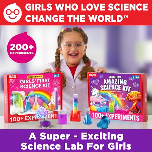 Doctor Jupiter Girls’ First Science Gift Set for Ages 4+, Birthday Gift - style: Girls' Amazing Science Gift Set: 4+