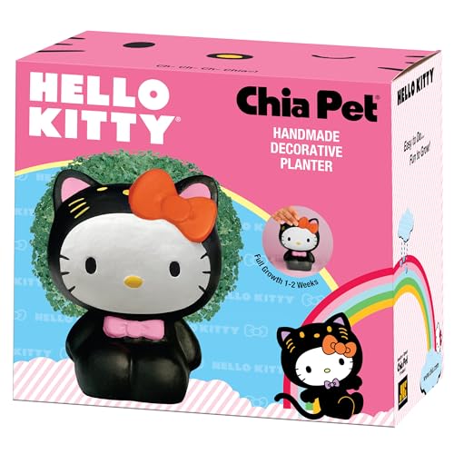 Chia Pet Hello Kitty in Costume Terracotta Planter with Seed Pack - color: Beige