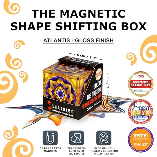 Shashibo DODECA Magnetic Puzzle Cube, Stress Relief Fidget Toy - color: Atlantis, size: DODECA