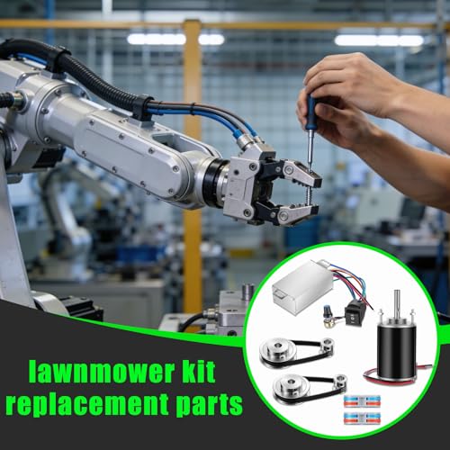 12V-24V DC Geared Motor Kit (3500-7000 RPM High Speed), Permanent Magnet Motor with Speed Controller, GT2 Synchronous Pulleys and Timing Belt Set for DIY Projects(Without Screw Thread) - style: Without Screw Thread