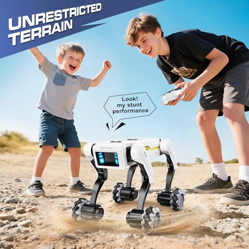 Smart Robot Dog with Wheels, 30+ Programmable Actions, Voice & Remote - style: Robot Dog with Wheels
