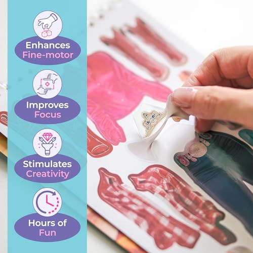BSCOOL Cowgirl Sticker Book – Fashion Activity Book for Girls - color: Sticker Dress Up Cowgirl