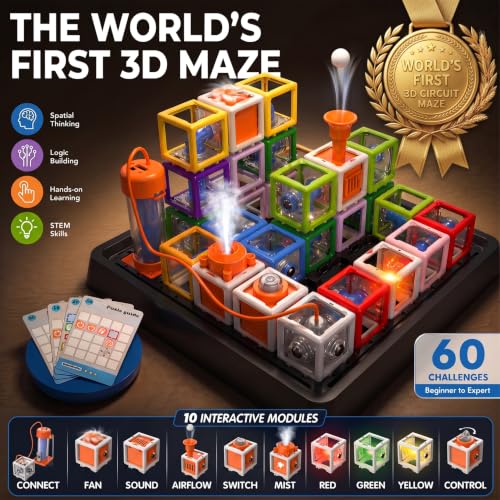 2026 New 3D Circuit Puzzle Board Game, STEM Kit for Kids Ages 8+