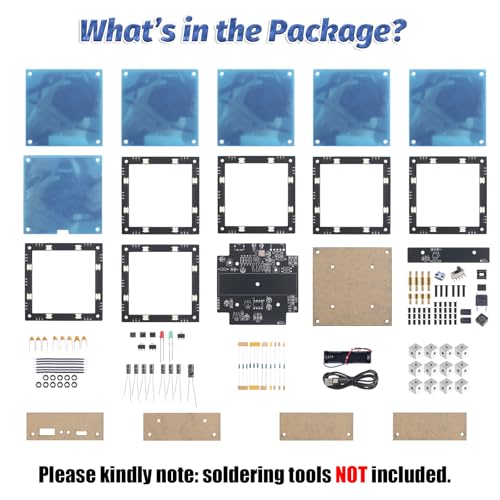 Touch Control LED Mirror Light Tunnel Soldering Project Kit