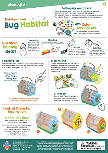 Works of Ahhh... Bug Habitat Wood Craft Kit - Paint Set, STEM Activity - Ages 4+ - style: Bug Habitat