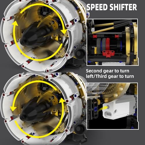 Jet Engine Model Kit that Works for Adults Boys Kids,564PCS