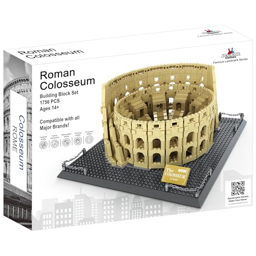 Roman Colosseum Building Block Set – 1756 Pieces, Italy Colosseum - style: Roman Colosseum