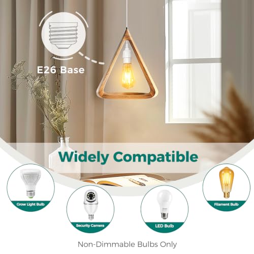 DiCUNO Pendant Light Cord, for Hanging Paper Lantern, 13 Ft, White, 1-Pack - style: 13ft - White