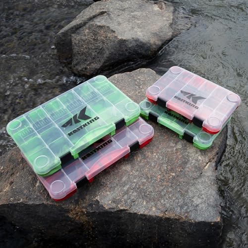 KastKing Utility Tackle Boxes, 3600 and 3700 Fishing Tackle Trays - color: Green Camouflage, size: 3600(2Pack)