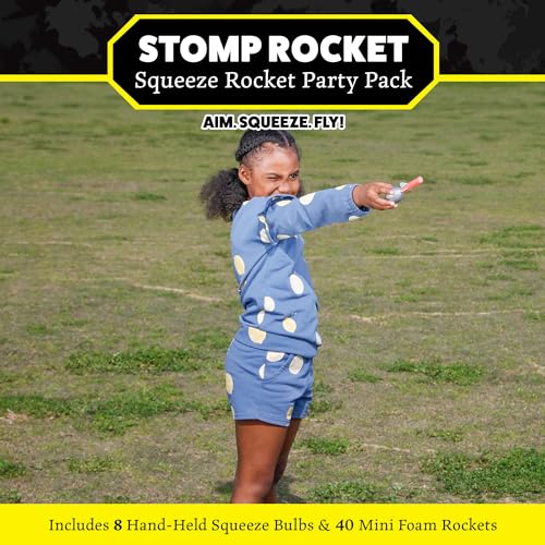 Stomp Rocket Dueling Squeeze Rockets, 8 Player Party Pack - style: 8 Player Party Pack