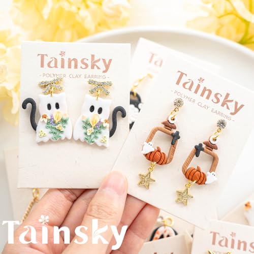 Tainsky Halloween Clay Cutters - 20 Shapes for Polymer Jewelry & Earrings (A) - color: Set A