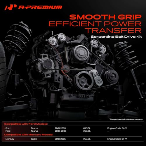 A-Premium Engine Serpentine Belt Drive Kit